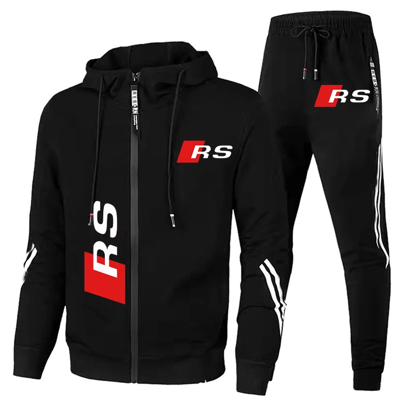 Winter Clothing Logos - Herfst Winter Herenkleding Trainingspak Audi RS
