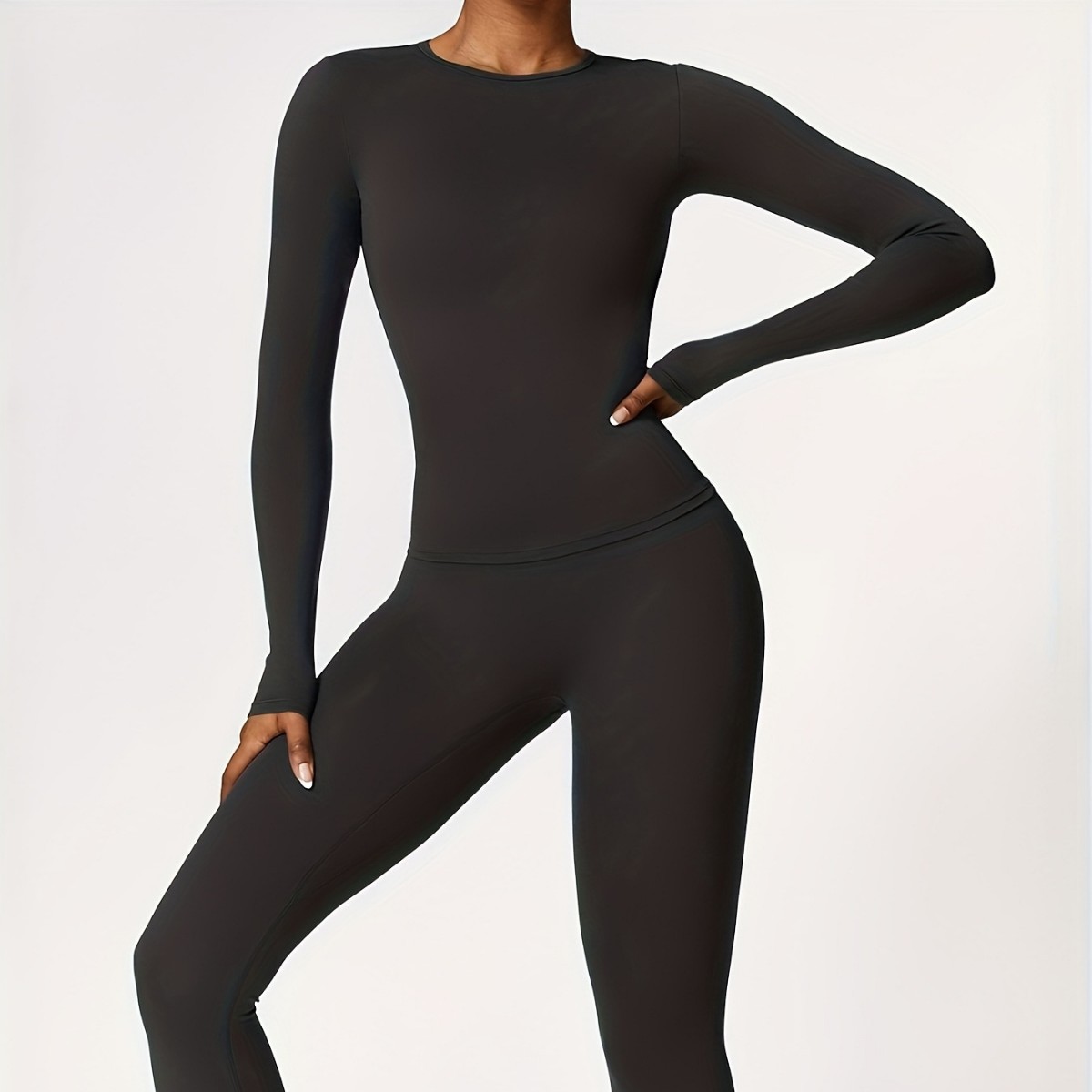 Winter Clothing - Nauwsluitend yogapak, slank, lang mouwloos, voor