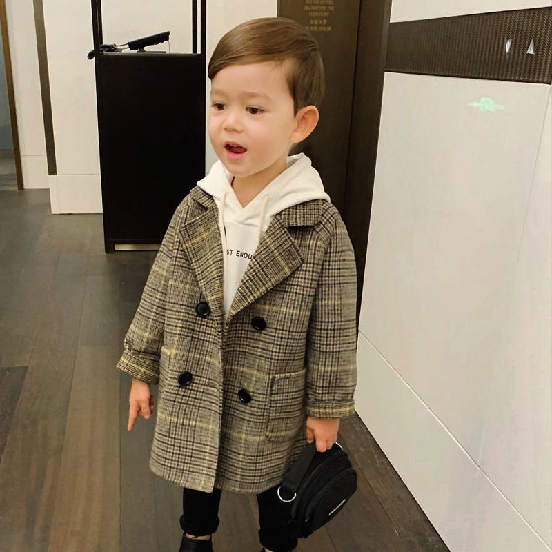Winter Clothing For Toddlers - Winter Raster Jassen Jongens Meisjes Wollen