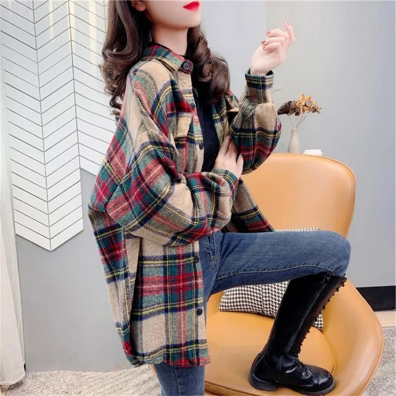 Winter Clothing Offer - Jas voor dames Geruit lente herfst