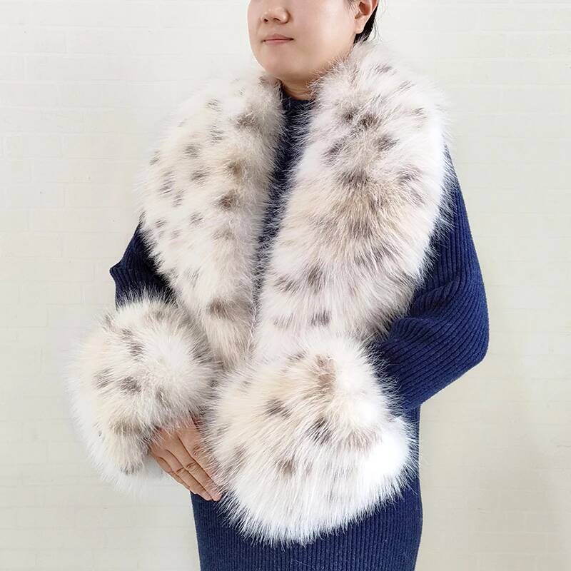 Winter Clothing Design - Grote Vrouwen Faux Vos Bont Sjaal