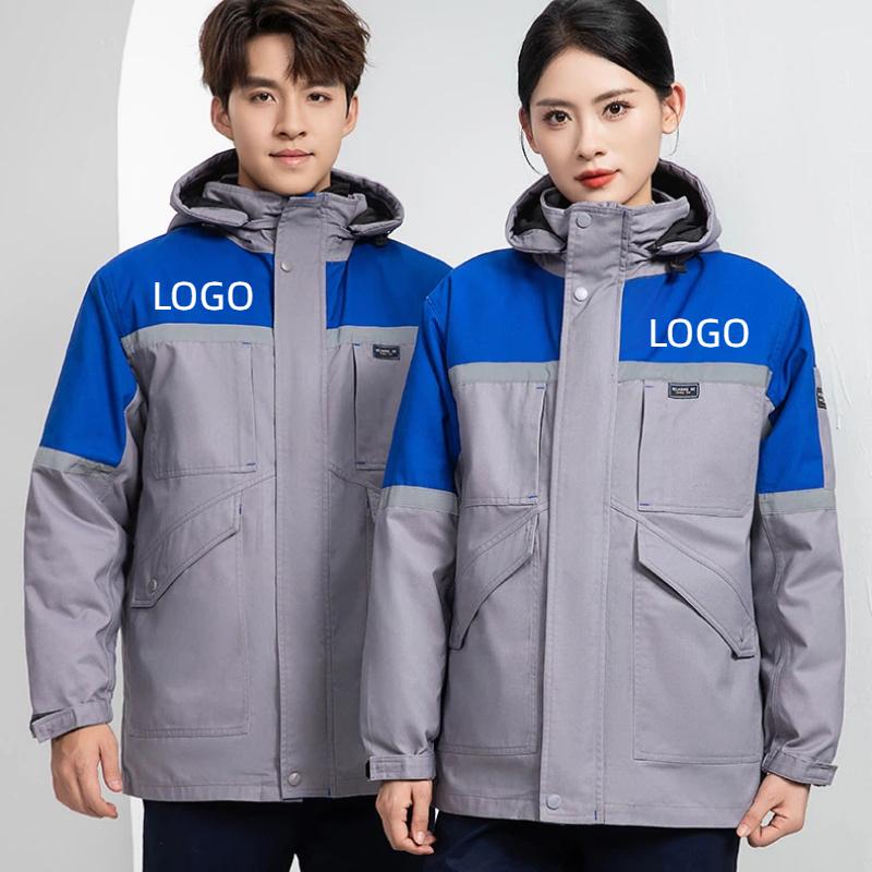 Winter Clothing Logos - Winter dik dons katoen heren werkkleding