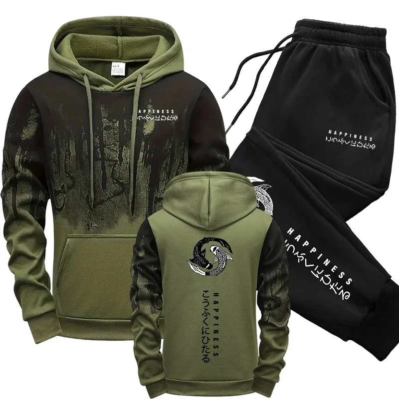 Winter Cloth - Japanse mode heren trainingspak hoodies joggingbroek