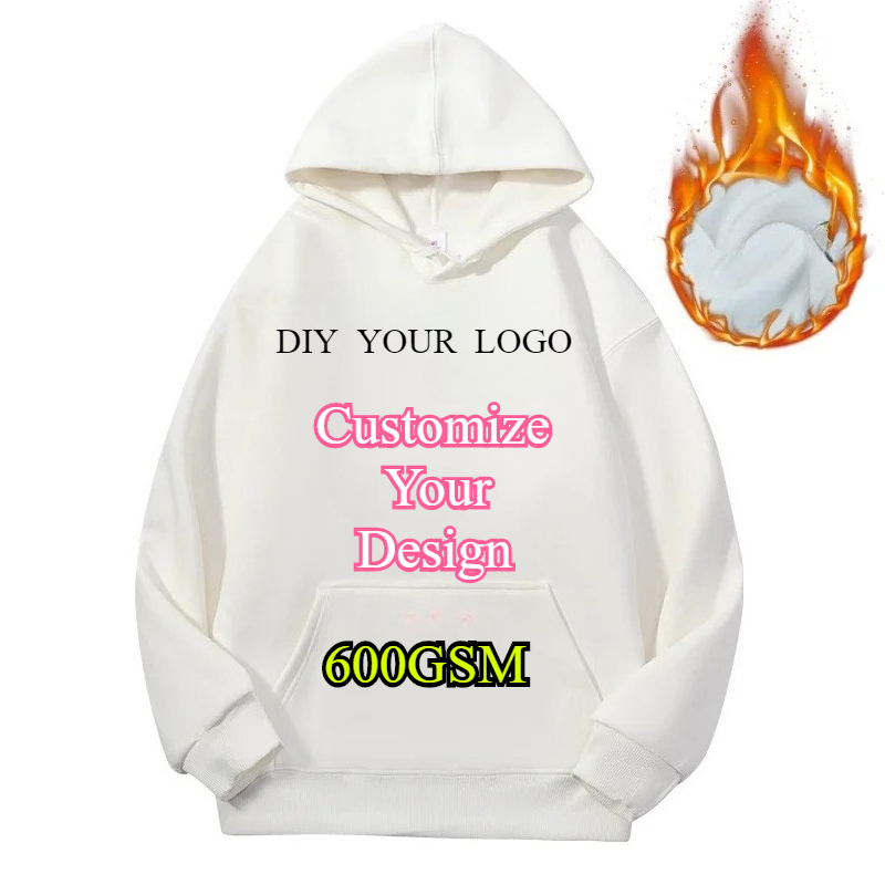 Winter Clothing Logos - Aangepast ontwerp DIY-logo herenhoodies Hoogwaardig paar