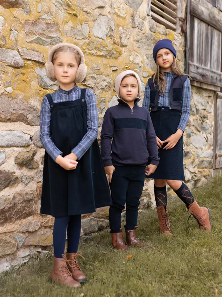 Winter Clothing For Toddlers - AP 2025AW corduroy collectie marineblauw kinderen