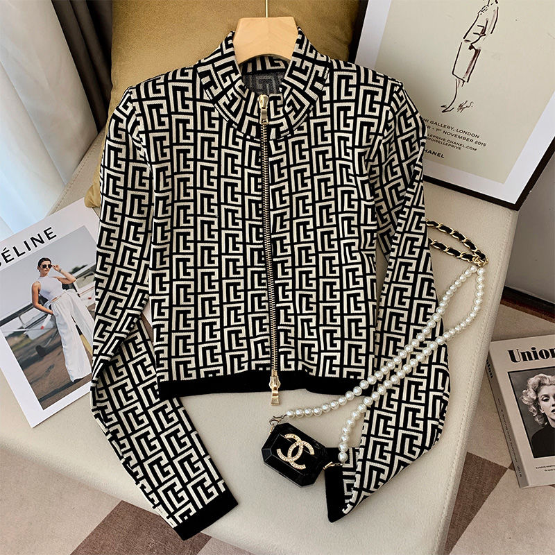 Winter Clothing Trends For Women - Dames Fashion Print Temperament Jas Herfst