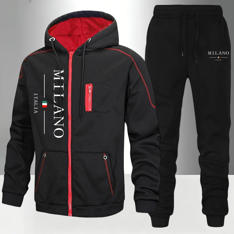 Winter Clothing Design - Italië Mode Herenset/Jas/Broek Herfst Winter Dagelijks