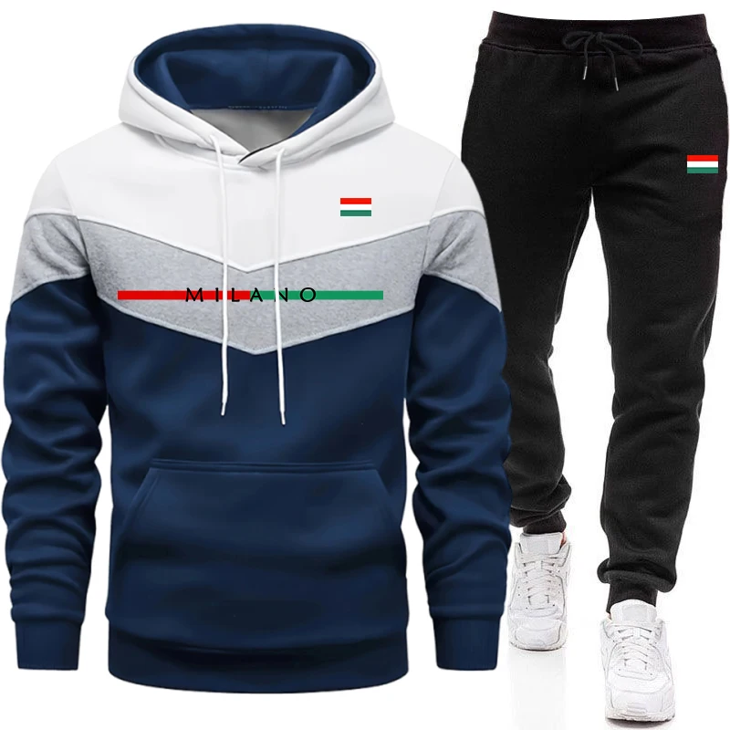 Winter Clothing - Kwaliteitsvolgans voor heren, casual driekleurig gespliced