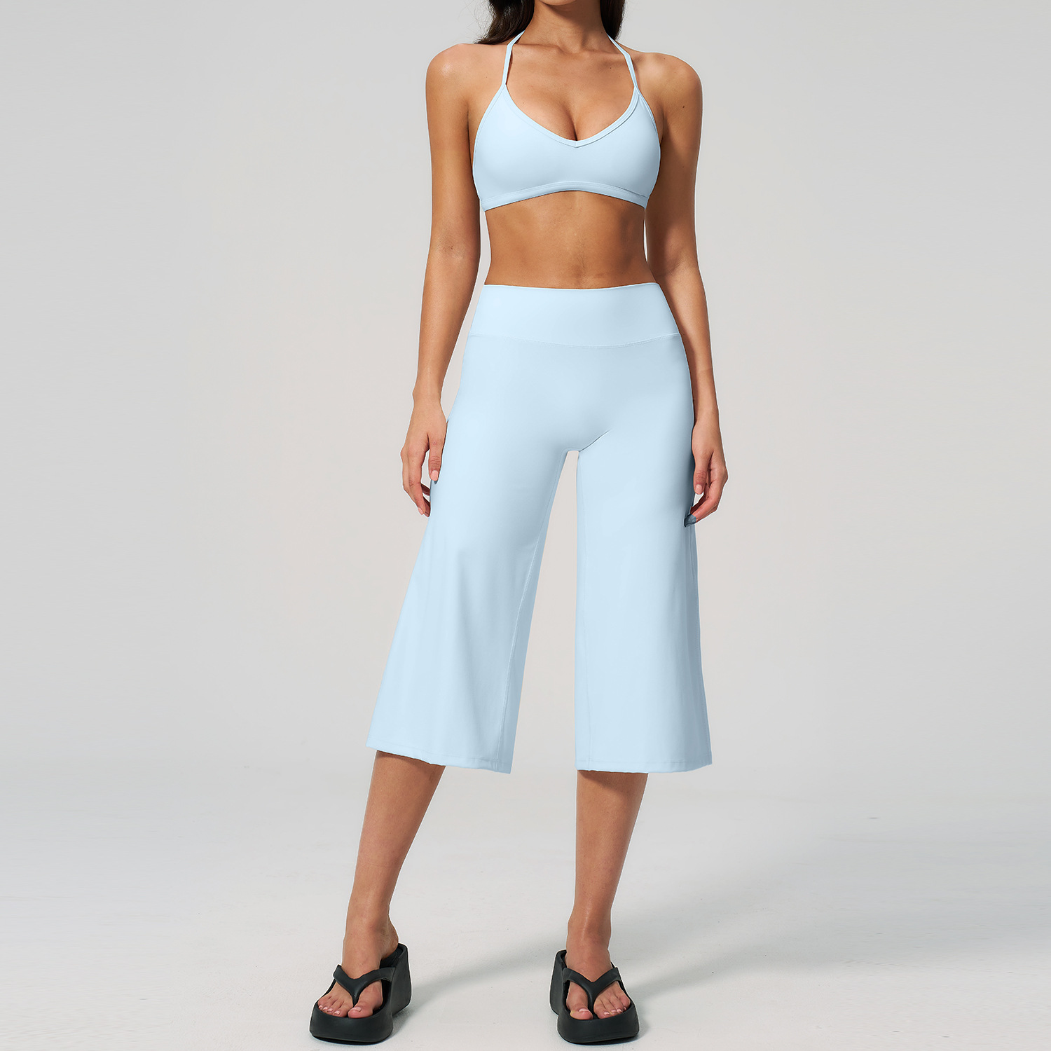 Winter Clothing Logos - Capri Broek Set 2-delig Sportbeha Dames