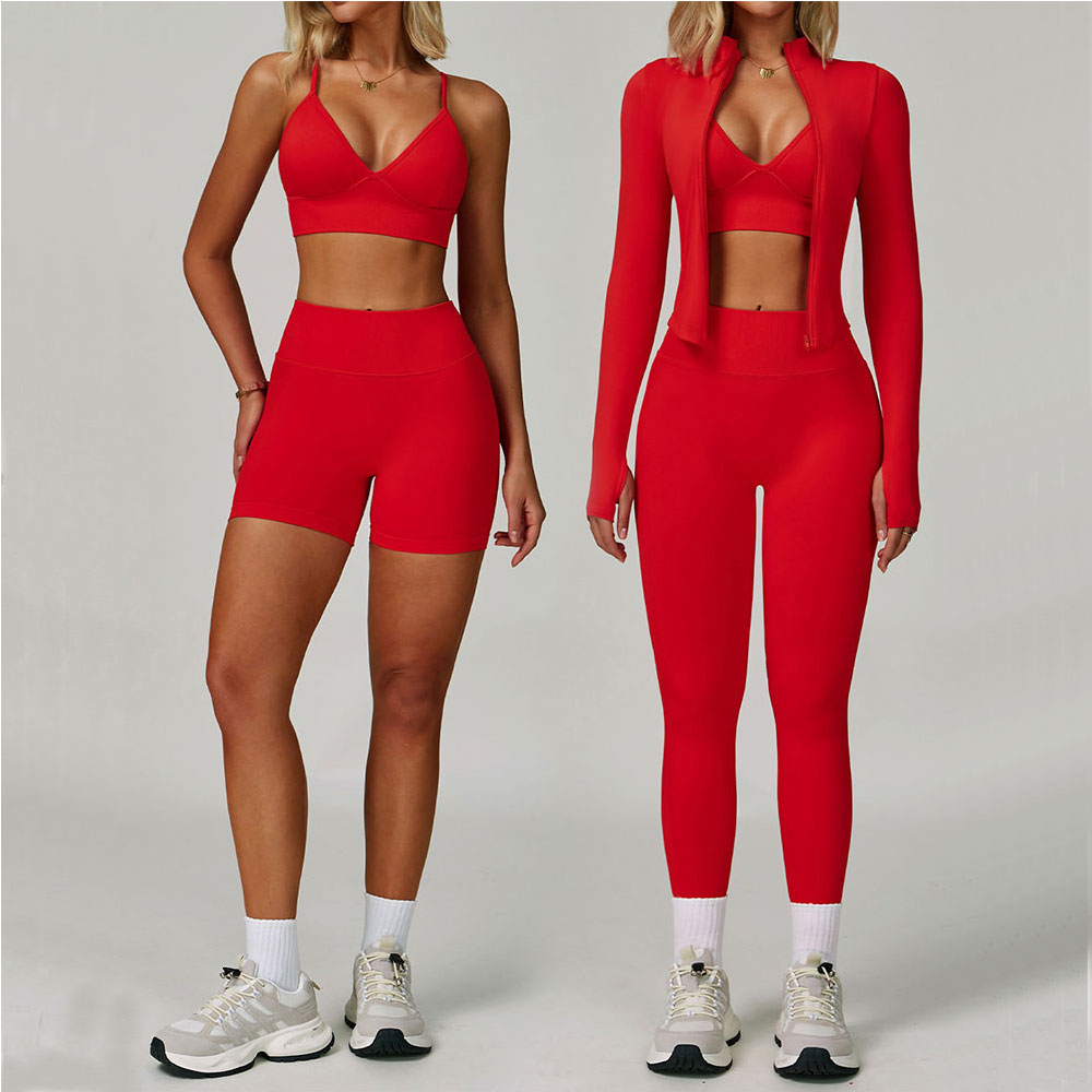 Winter Clothing Logos - 2/3-delige yogakleding sportset dames trainingspak gymset
