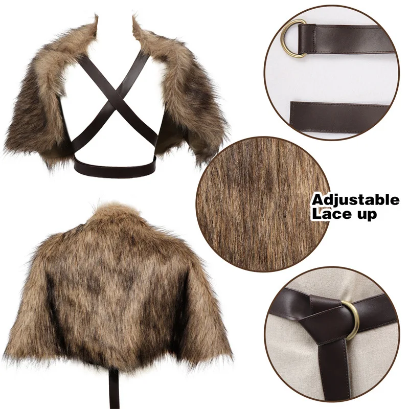 Viking Mantel Namaakbontkraag  - Jacket Winter Clothing recensie en prijs