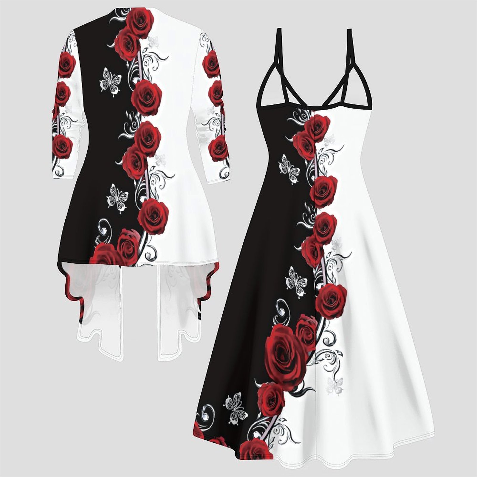 Tweedelig damespak met midi-ju - Winter Clothing Design recensie en prijs